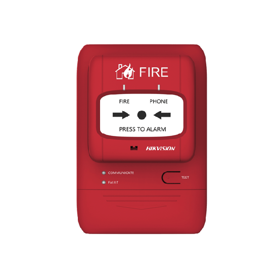(HikFire) Botón Manual de Alarma contra Incendios / Comunicación LoRa