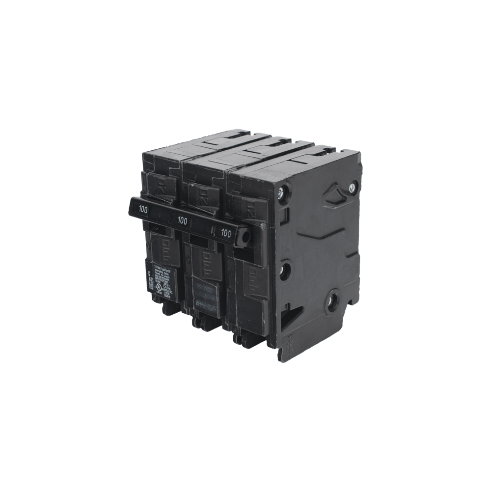 Interruptor automático enchufable tipo QP 3 polos, 100 amp.