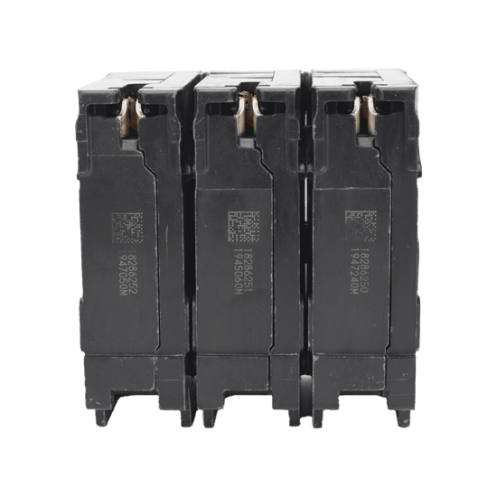 Interruptor automático enchufable tipo QP 3 polos, 100 amp.