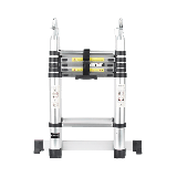 Escalera Telescópica de Aluminio Tipo Tijera de 1.9 + 1.9 Metros de Al