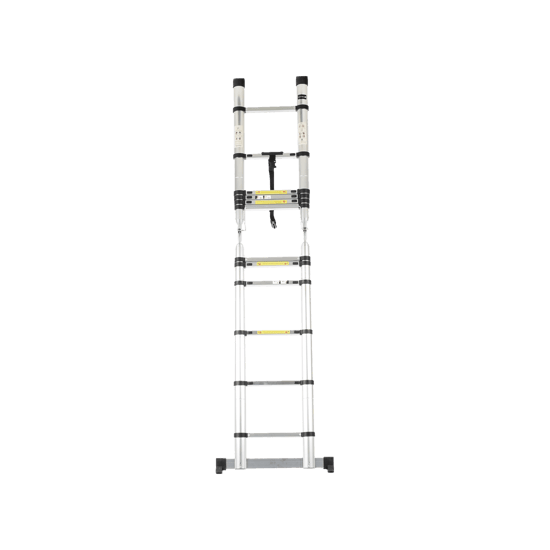 Escalera Telescópica de Aluminio Tipo Tijera de 1.9 + 1.9 Metros de Al
