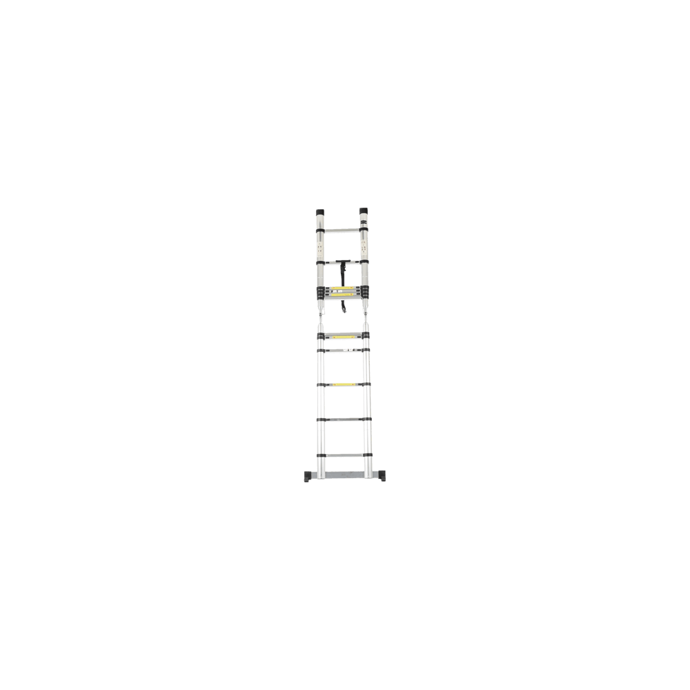 Escalera Telescópica de Aluminio Tipo Tijera de 1.9 + 1.9 Metros de Al