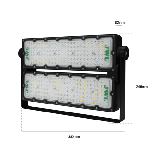 Reflector LED 200 W /350 x 250 mm / 85 - 265 Vca~ 50/60Hz / TCC 6 500