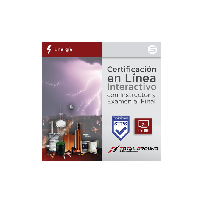 Certificación Virtual en Tierras Físicas y Pararrayos Total Ground (Vá