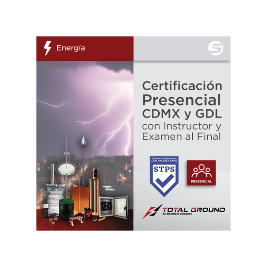 Certificación Oficial en Tierras Físicas y Pararrayos Total Ground par