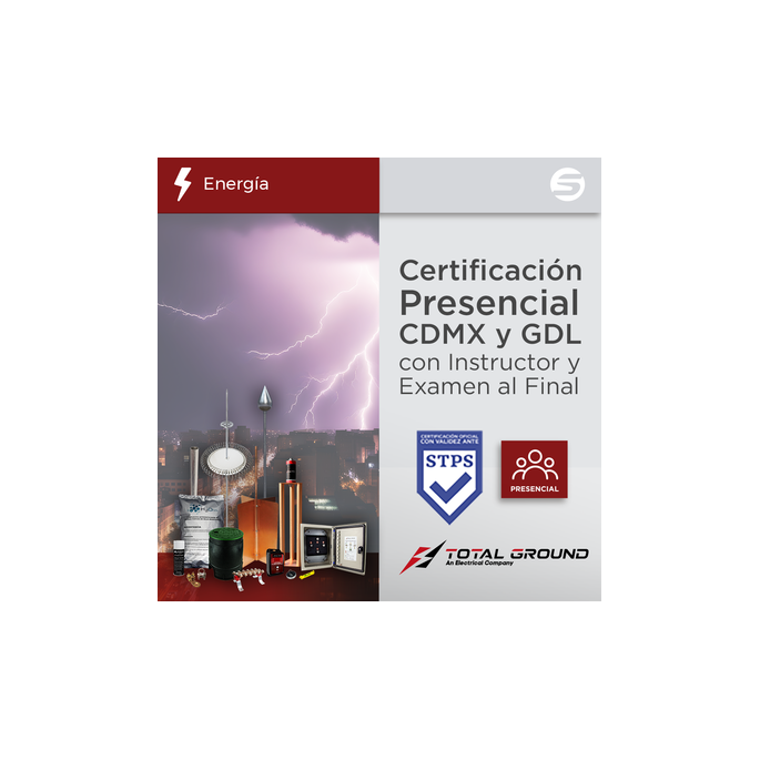 Certificación Oficial en Tierras Físicas y Pararrayos Total Ground par