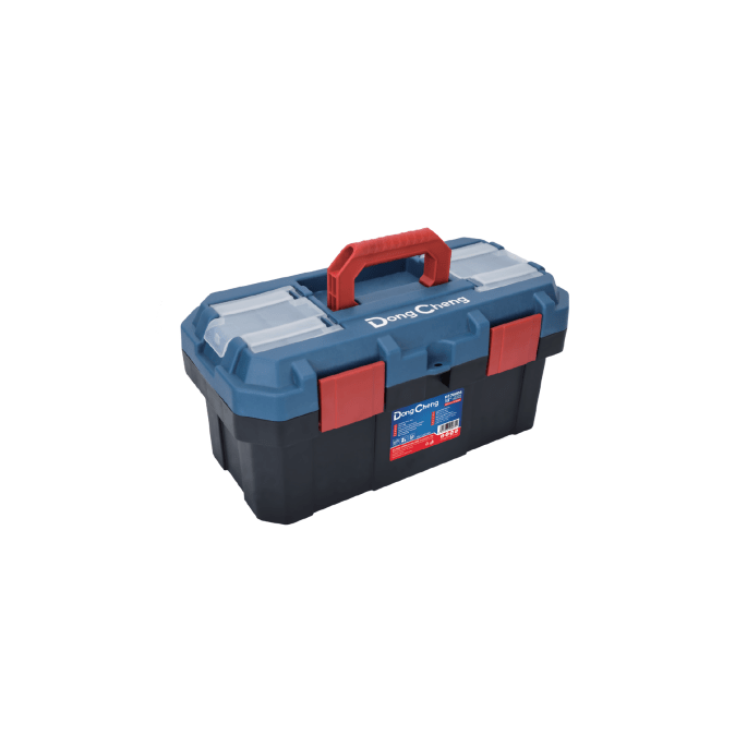Caja de plástico Reforzada de 19 in. para Herramientas.