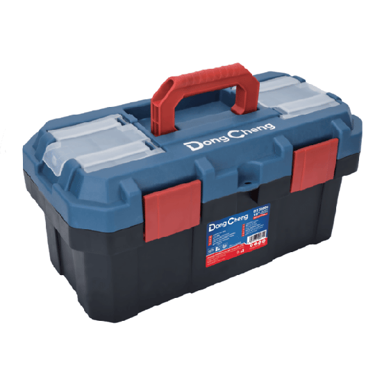 Caja de plástico Reforzada de 19 in. para Herramientas.