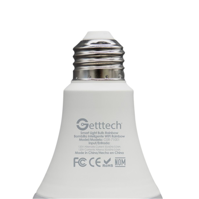 FOCO INTELIGENTE GETTTECH GSR-71001 RAINBOW SMART LIGHT BULB/WIFI/APP
