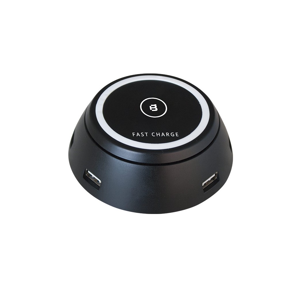 CARGADOR BLACKPCS VOLCANO NEGRO WIRELESS + 6 USB(EPBBL12-VOL)