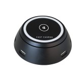CARGADOR BLACKPCS VOLCANO NEGRO WIRELESS + 6 USB(EPBBL12-VOL)