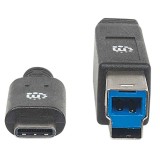 CABLE USB MANHATTAN TIPO C M-B M 2.0MTS NEGRO V3.1GEN 1354998