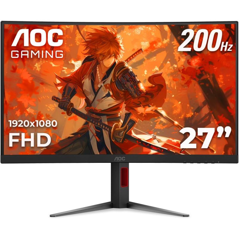 MONITOR GAMER CURVO AOC C27G4H2 / PANEL VA / 200 HZ / TIEMPO DE RESPUE