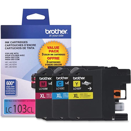 CARTUCHO BROTHER LC103C CYAN 600 PAGINAS P/MFCJ870DW / MFCJ285DW