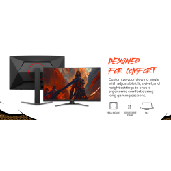 MONITOR GAMER CURVO AOC C27G4H2 / PANEL VA / 200 HZ / TIEMPO DE RESPUE