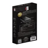 POWER BANK BLACKPCS SHIELD NEGRO 15000 MAH LED (EPBBL11-15000)