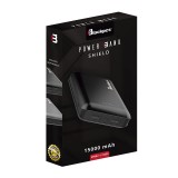 POWER BANK BLACKPCS SHIELD NEGRO 15000 MAH LED (EPBBL11-15000)