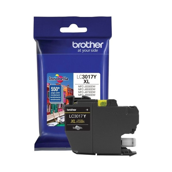 CARTUCHO BROTHER LC3017Y AMARILLO 550 PAGINAS P/MFCJ5330DW/MFCJ6930DW