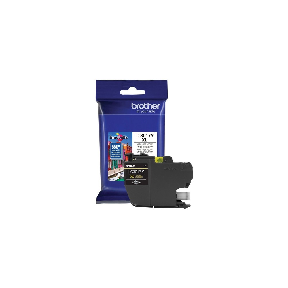 CARTUCHO BROTHER LC3017Y AMARILLO 550 PAGINAS P/MFCJ5330DW/MFCJ6930DW