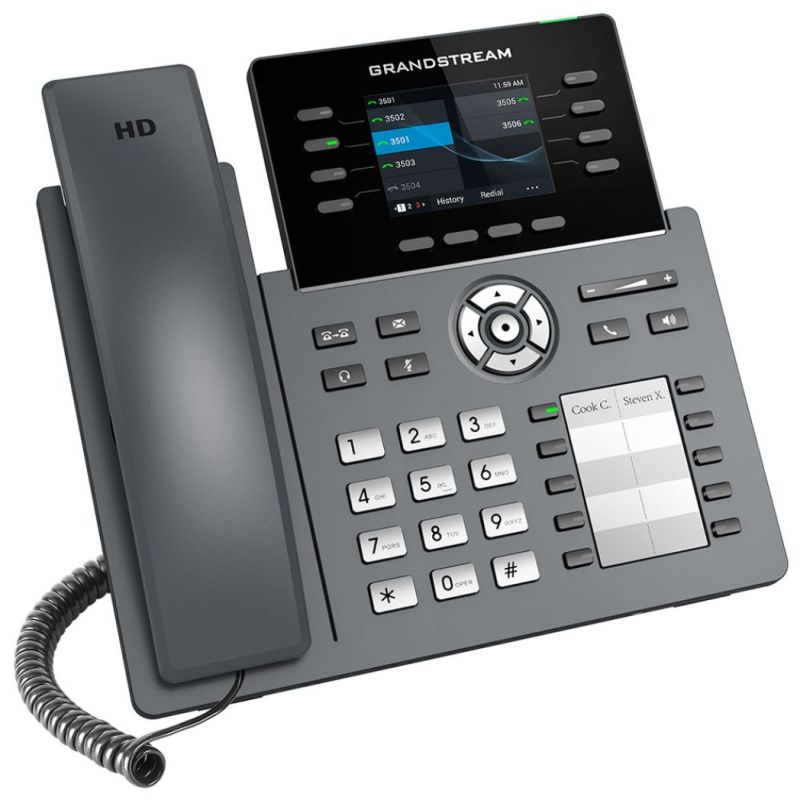 GRP2634, Teléfono IP HD Carrier-Grade, 4 cuentas SIP, 8 líneas, Blueto
