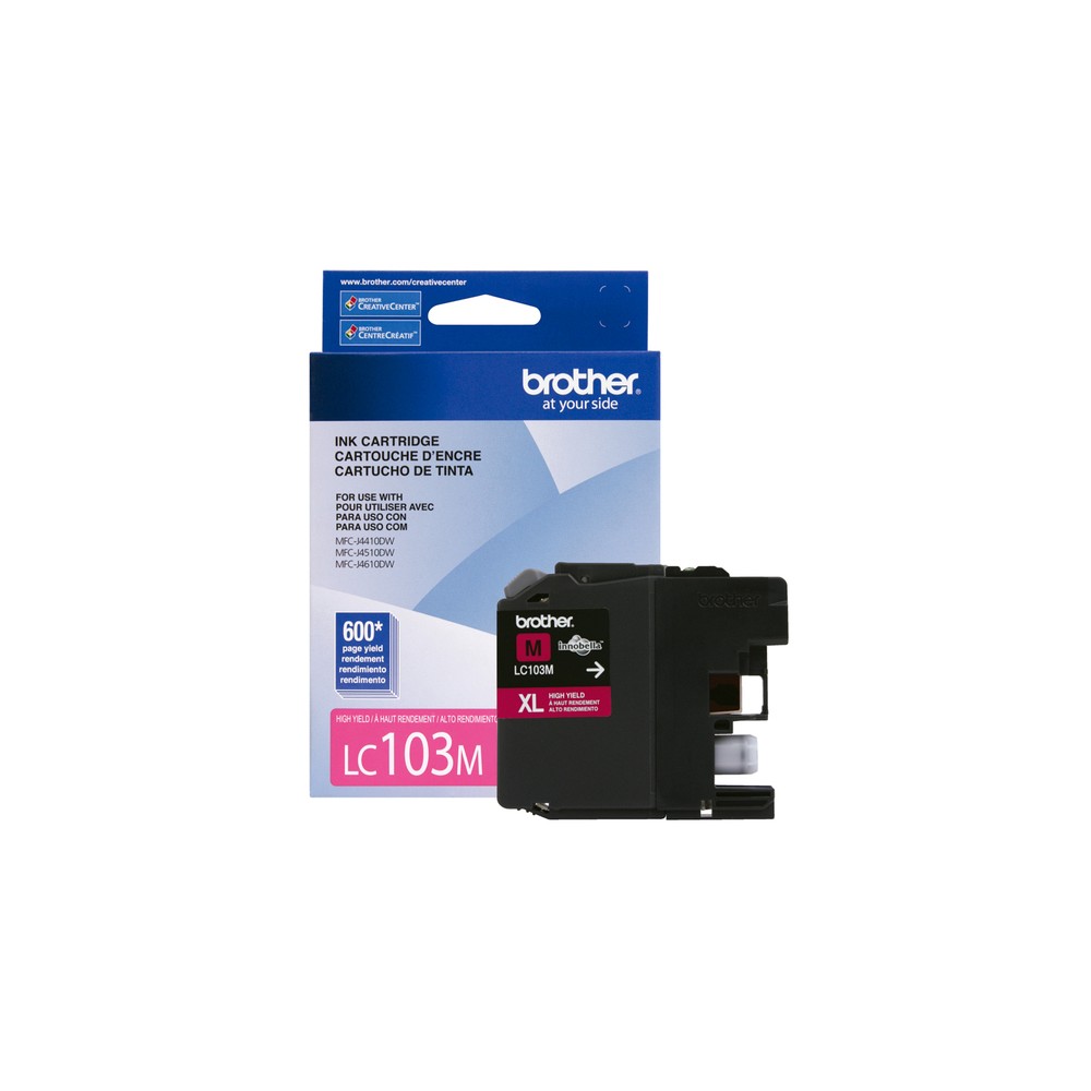CARTUCHO BROTHER LC103M MAGENTA 600 PAGINAS P/MFCJ870DW / MFCJ285DW