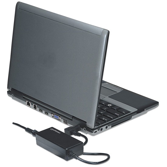 CARGADOR UNIVERSAL MANHATTAN PARA LAPTOP 40W MINI 101622