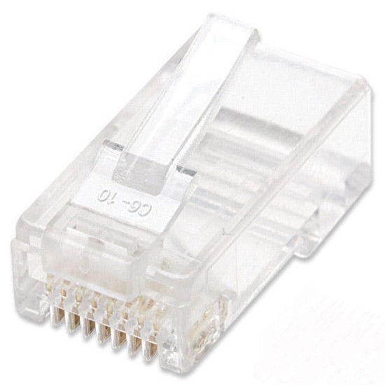 PLUG INTELLINET UTP RJ45 CAT5E MULTIFILAR 15-MICRAS 100 PZA 790055