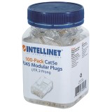 PLUG INTELLINET UTP RJ45 CAT5E MULTIFILAR 15-MICRAS 100 PZA 790055
