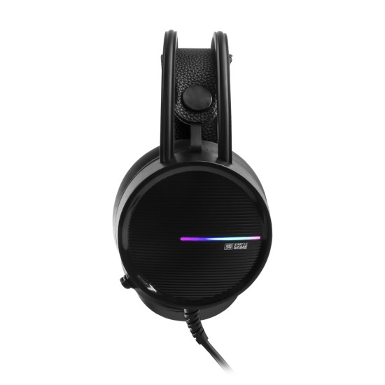 DIADEMA GAMER VORAGO START THE GAME HS-502 3.5MM, RGB, 50MM NEGRO