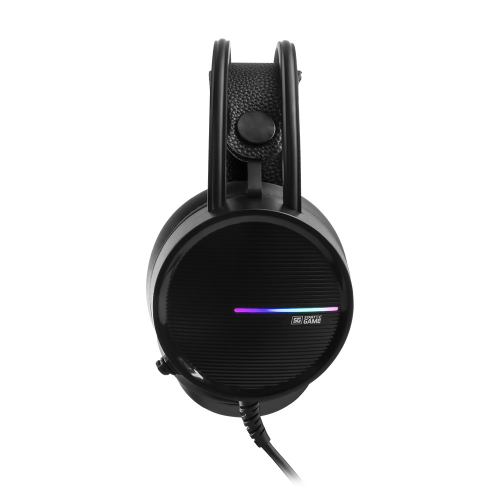 DIADEMA GAMER VORAGO START THE GAME HS-502 3.5MM, RGB, 50MM NEGRO