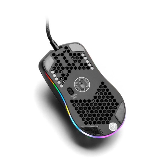 MOUSE GAMER YEYIAN YMG-24311 LINKS 3000, RGB, 6 BOTONES, BLANCO, USB