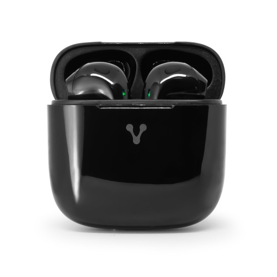 AUDIFONOS VORAGO SPORT ESB-400 BLUETH 5.0 TWS CENTRO DE CARGA NEGRO