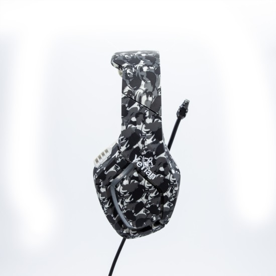 DIADEMA GAMER YEYIAN YDF-33401G F. MILITARY GRIS S3000 LED/USB/3.5MM
