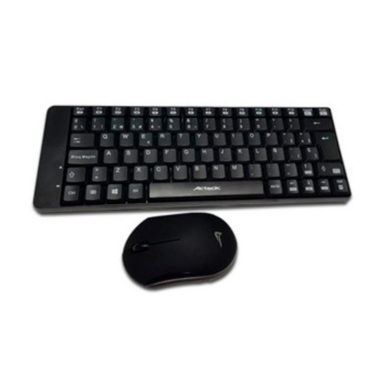 KIT ACTECK TECLADO Y MOUSE INALAMBRICO PLUG&PLAY MULTIMEDIA AC-916622