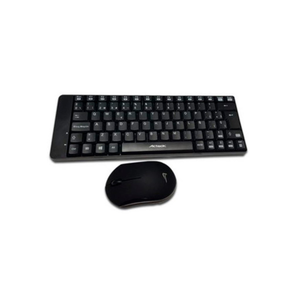 KIT ACTECK TECLADO Y MOUSE INALAMBRICO PLUG&PLAY MULTIMEDIA AC-916622