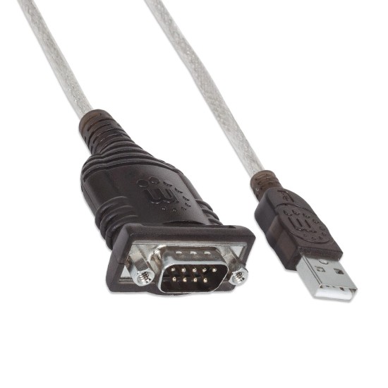 CONVERTIDOR MANHATTAN DE USB A PUERTO SERIAL 1.8 M 151832