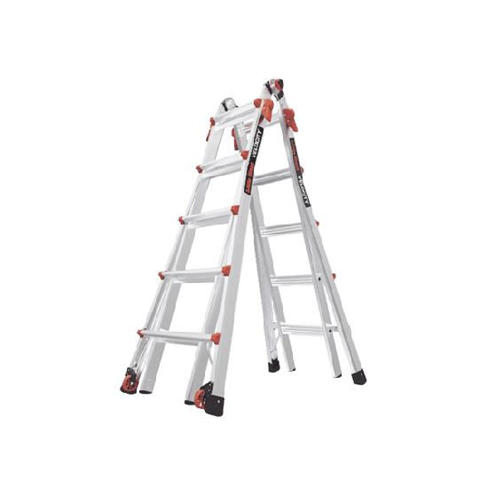 Escalera Multi-Posiciones de 6.7 m (22') para Suelos Inclinados o con