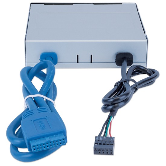 LECTOR DE TARJETAS MANHATTAN BAHIA INTERNA 3.5 USB 3.0 48 EN 1 101967