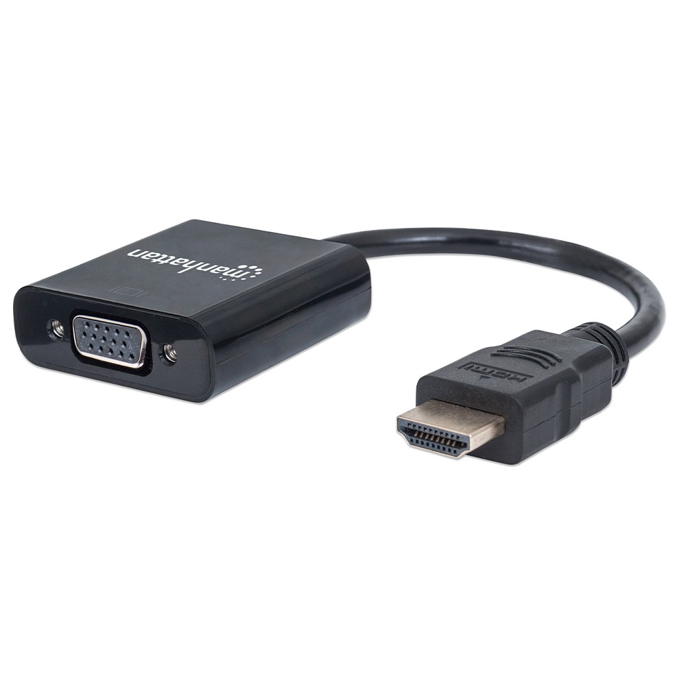 CONVERTIDOR MANHATTAN VIDEO HDMI A SVGA, NEGRO 151436