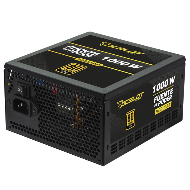 FUENTE DE PODER OCELOT GAMING OPS1000 / ATX / 1000W / MODULAR / 80 PLU