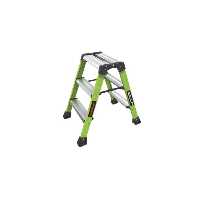Escalera Plegable 2 Peldaños de Fibra de Vidrio / Tamaño 66 cm ( 2' 2"