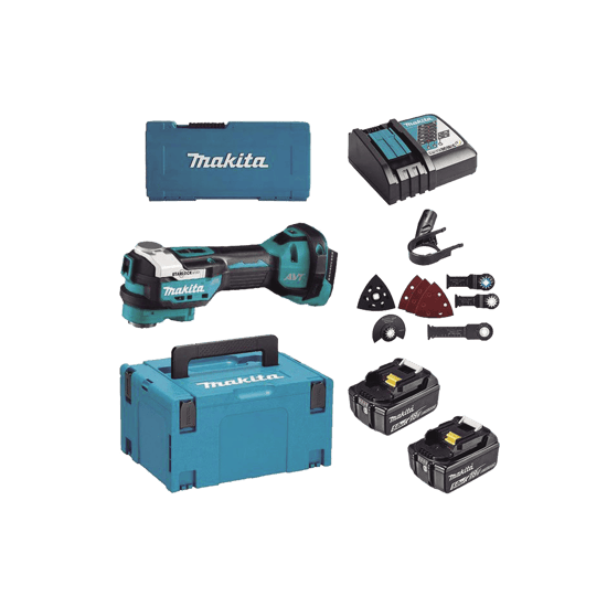 Multiherramienta Oscilante Inalámbrica de 18V, incluye 2 Baterías BL18