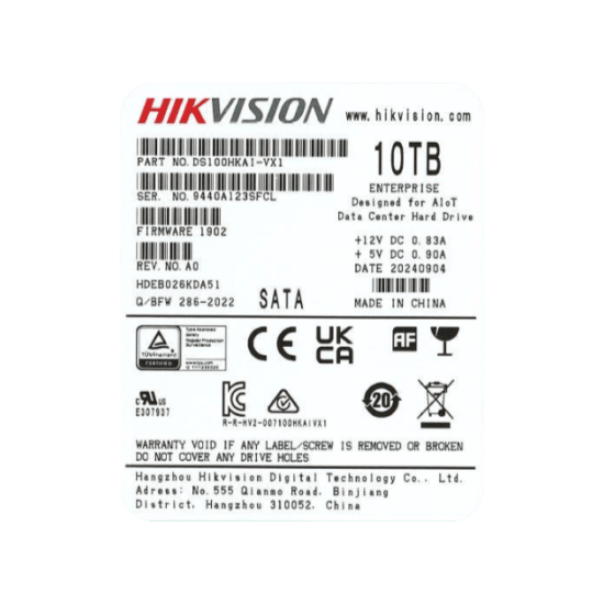 Disco Duro Enterprise / 10 TB / SATA 6 Gbit/s / 7200 rpm / Caché 256 M