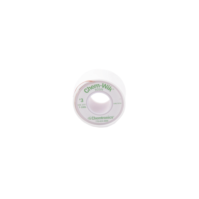 Rollo de Desoldar Chemtronics, 100 ft, 30 mts, 0.075 inches.