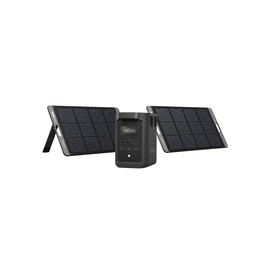KIT DE ENERGÍA PORTÁTIL ECOFLOW E980 Y PANEL SOLAR 200W