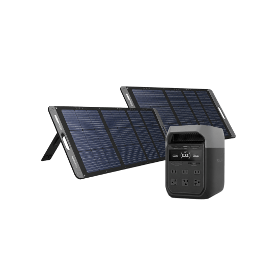 KIT DE ENERGÍA PORTÁTIL ECOFLOW E980 Y PANEL SOLAR 200W