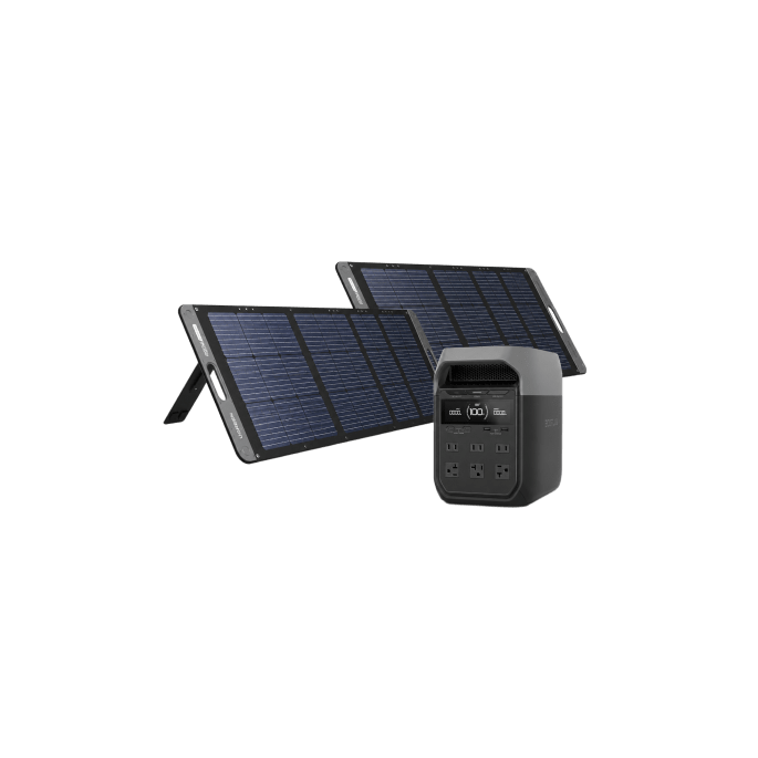 KIT DE ENERGÍA PORTÁTIL ECOFLOW E980 Y PANEL SOLAR 200W