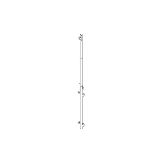Pluma de Aluminio de 4 metros CED.40 para Instalación de Tramos STZ (C