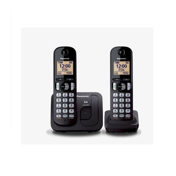 PANASONIC TELEFONO INALAMBRICO P.LCD 1.6 + 1 AURI NEGRO(KX-TGC212MEB)