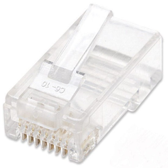 PLUG RJ45 CAT6 MULTIFILIAR UTP BOTE 100PZAS INTELLINET 502344
